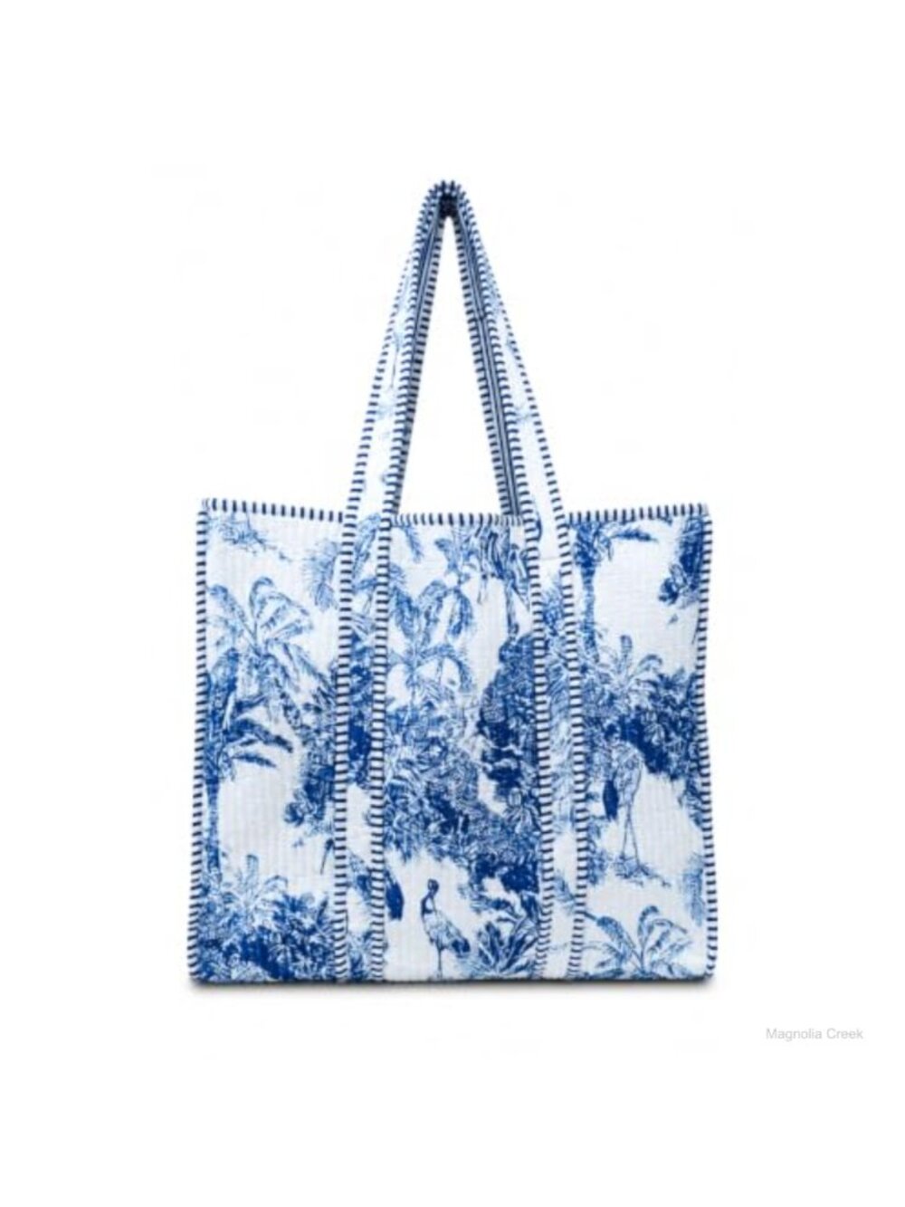 100% Cotton Lightweight Shoulder Tote Bag Interior Pocket Casual Handbag